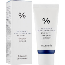 Солнцезащитный крем-эмульсия с пробиотиками - Dr.Ceuracle Pro Balance Biotics Clear Up Sun SPF50+ 