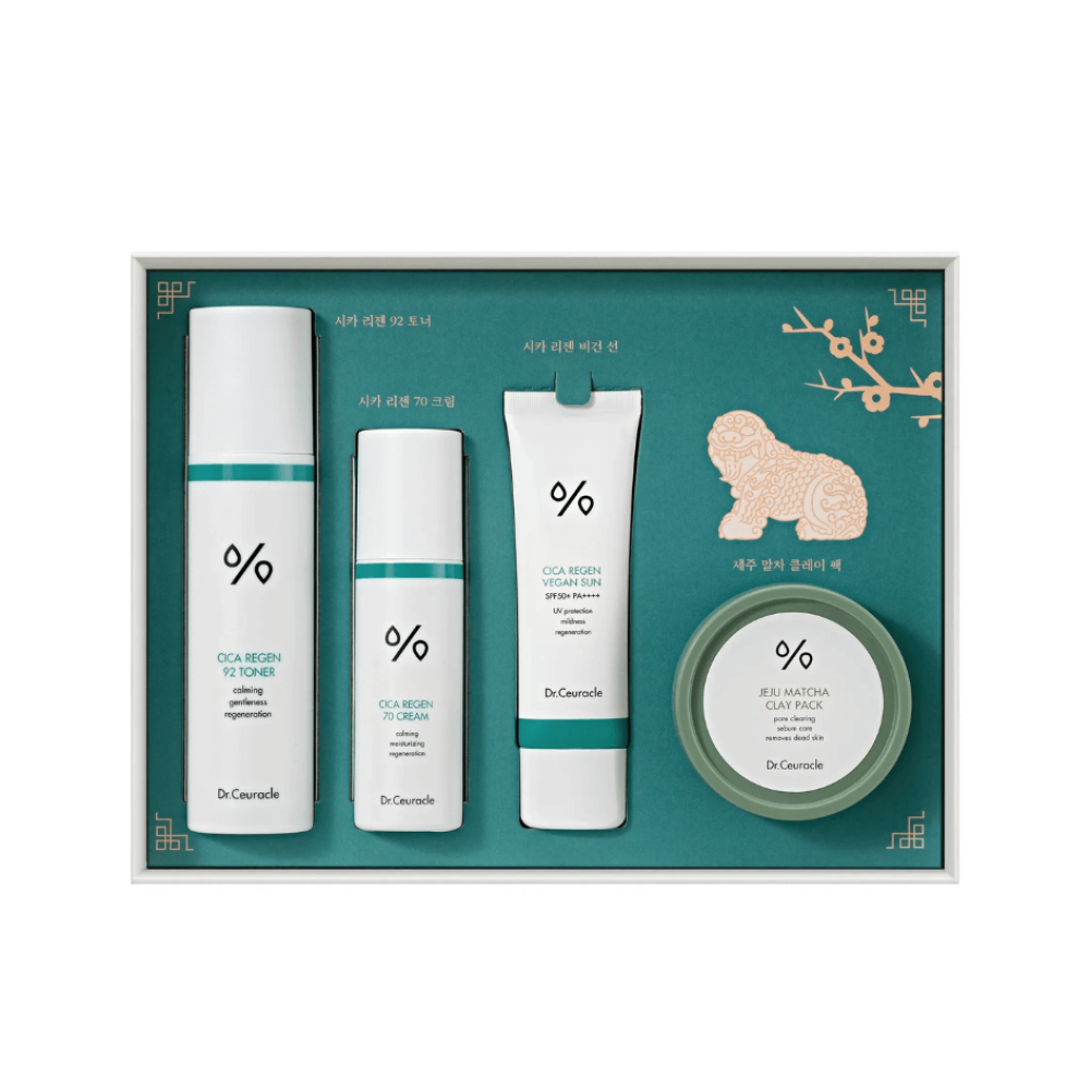 Набір для комплексного догляду за шкірою обличчя - Dr.Ceuracle Green Essential Set фото 2
