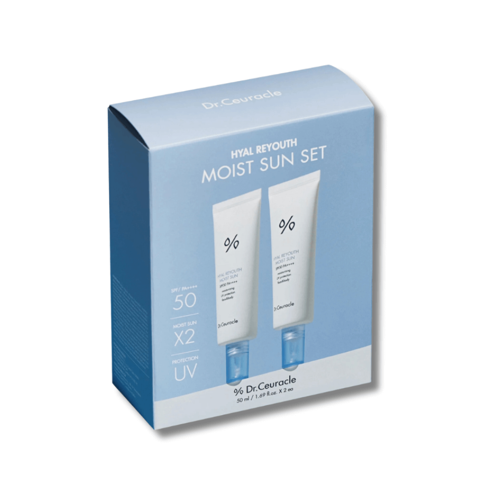 Набор увлажняющих солнцезащитных кремов SPF 50+/PA++++ - Dr.Ceuracle Hyal Reyouth Moist Sun Duo Set фото