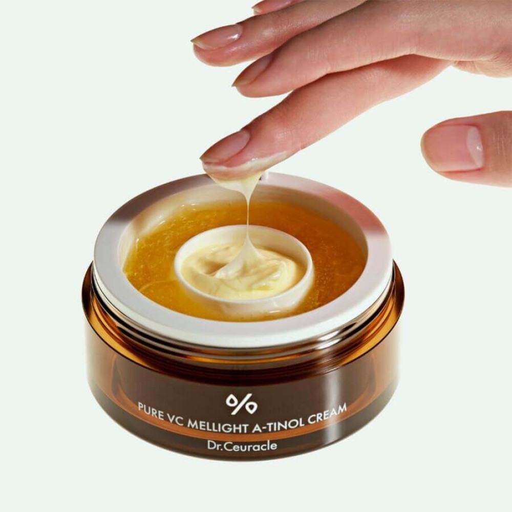 Двойной крем с витамином С, ретинолом и керамидами - Dr.Ceuracle Pure VC Mellight A-Tinol Cream фото 5