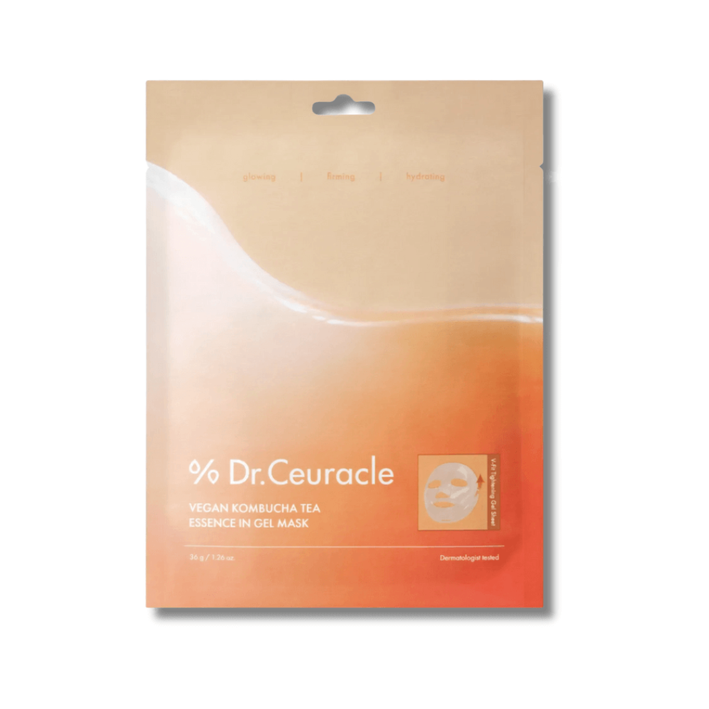 Веганская гидрогелевая маска с экстрактом комбучи - Dr.Ceuracle Vegan Kombucha Tea Essence in Gel Mask фото