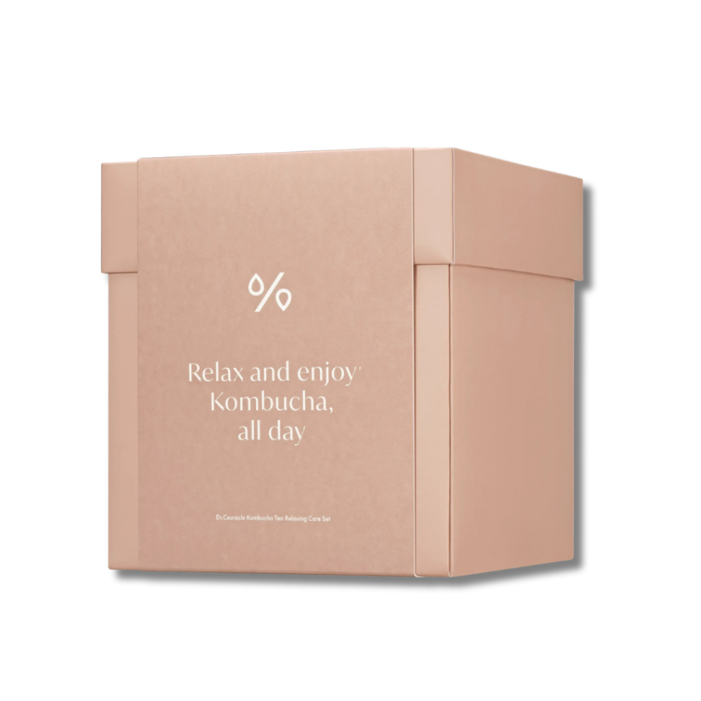 Веганський набір з екстрактом комбучі та чорного чаю - Dr.Ceuracle Vegan Kombucha Tea Relaxing Care Set фото