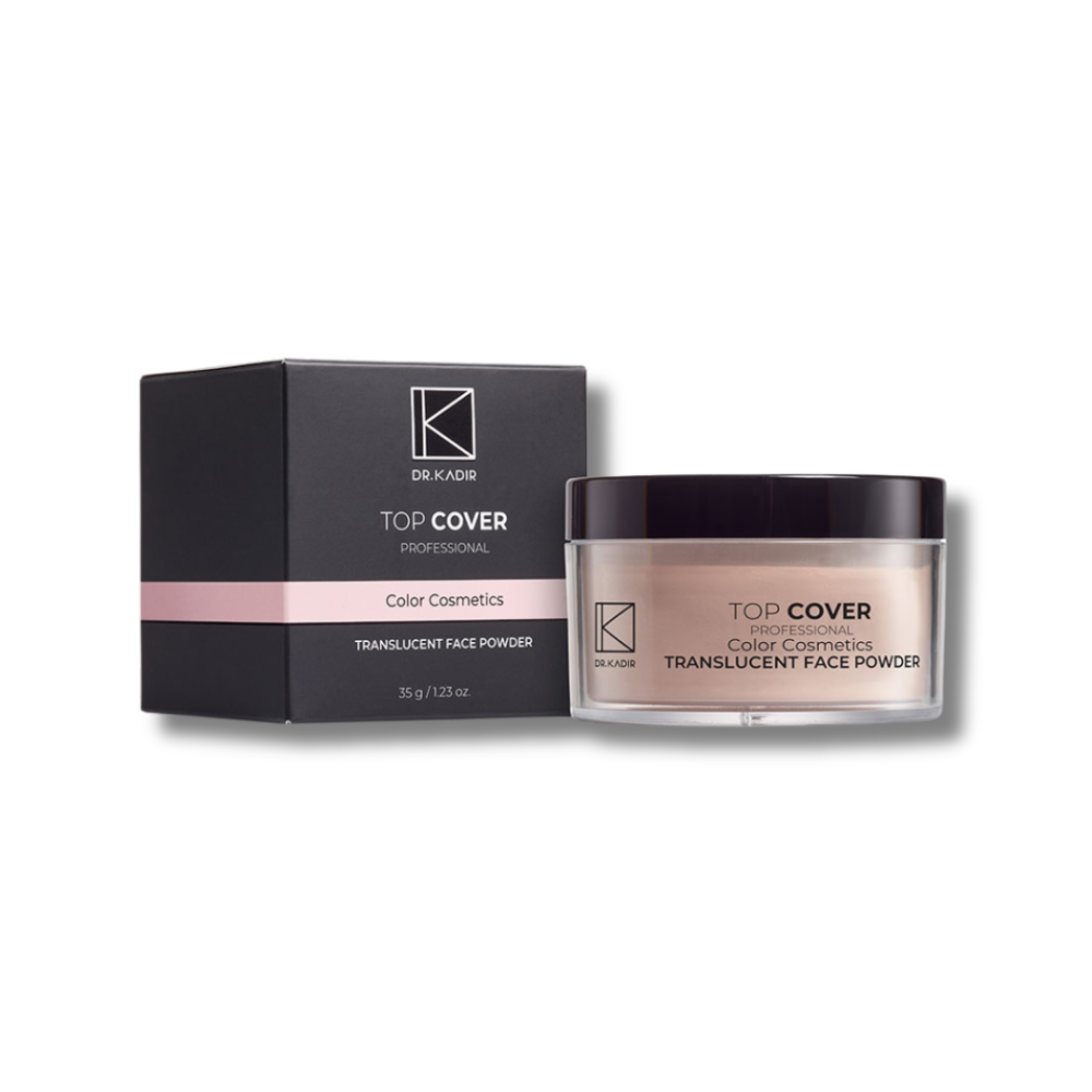 Рассыпчатая пудра с матующим эффектом для лица - Dr. Kadir Top Cover Translucent Face Powder фото