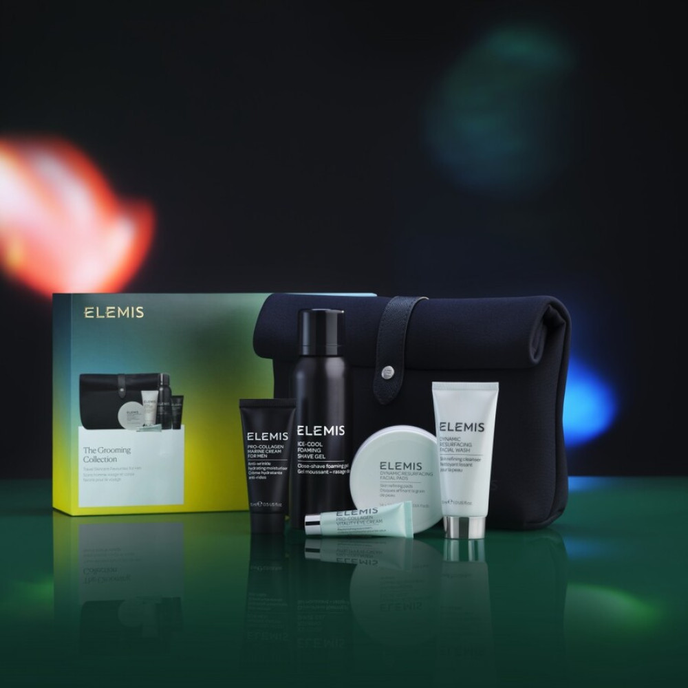 Бестселлеры для лица и тела в люкс косметичке для него - Elemis Kit: The Grooming Collection Travel Skincare Favourites for Him фото 2