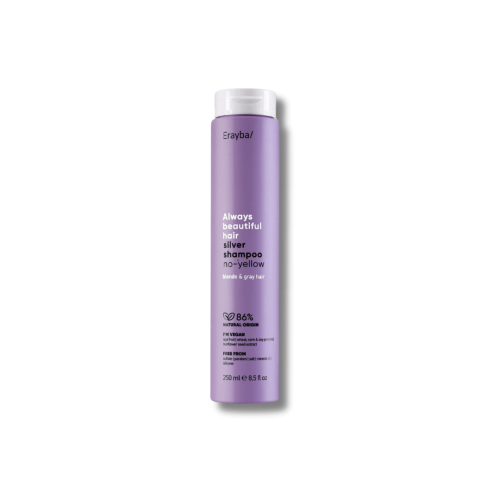 Шампунь антижелтый для седых и осветленных волос - Erayba ABH Silver No-Yellow Shampoo фото
