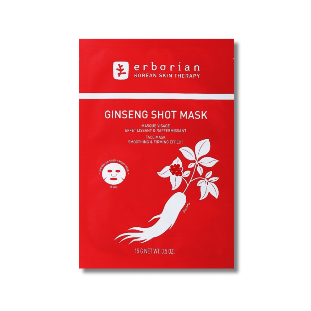 Відновлююча тканинна маска для обличчя "Женьшень" - Erborian Ginseng Infusion Mask фото