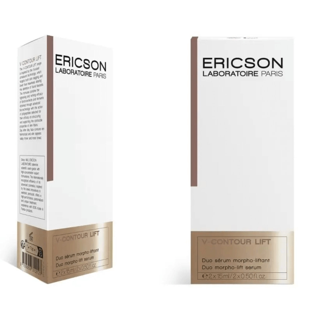 Двухфазная сыворотка для усовершенствования контуров лица - Ericson Laboratoire V-Contour Lift Duo Morpho-Lifting Serum фото 2