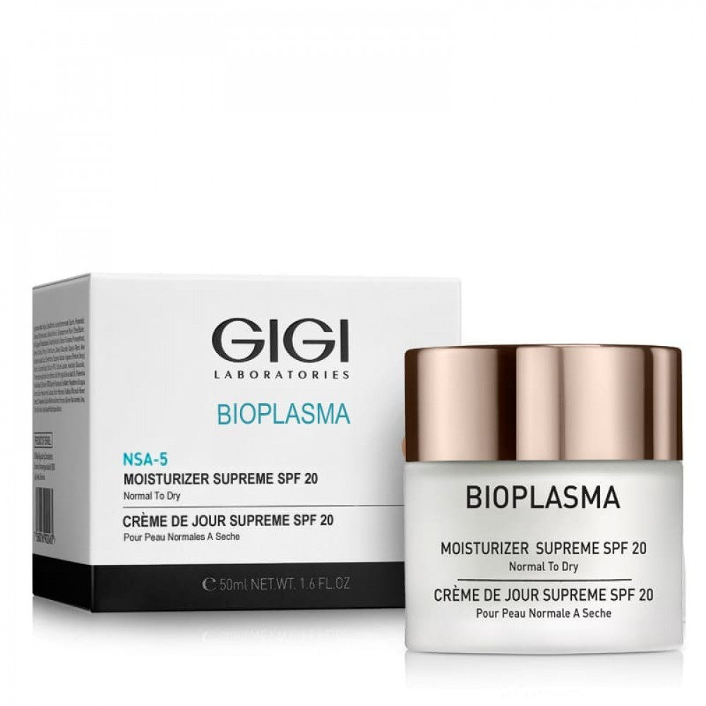 Крем увлажняющий для нормальной и сухой кожи с SPF 20 - GIGI Bioplasma Moisturizer for Dry Skin SPF 20 фото