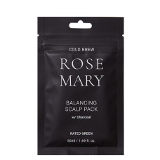 Восстанавливающая маска для кожи головы и волос с соком розмарина - Rated Green Cold Brew Rosemary Balancing Scalp Pack 50 мл 