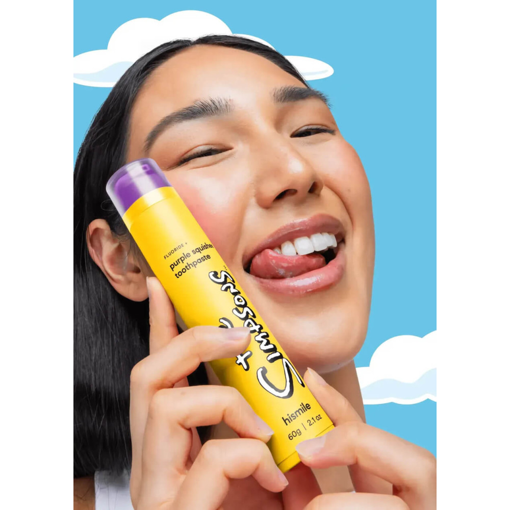 Зубная паста с фруктовым ароматом - Hismile The Simpsons Purple Squishee Toothpaste фото 2
