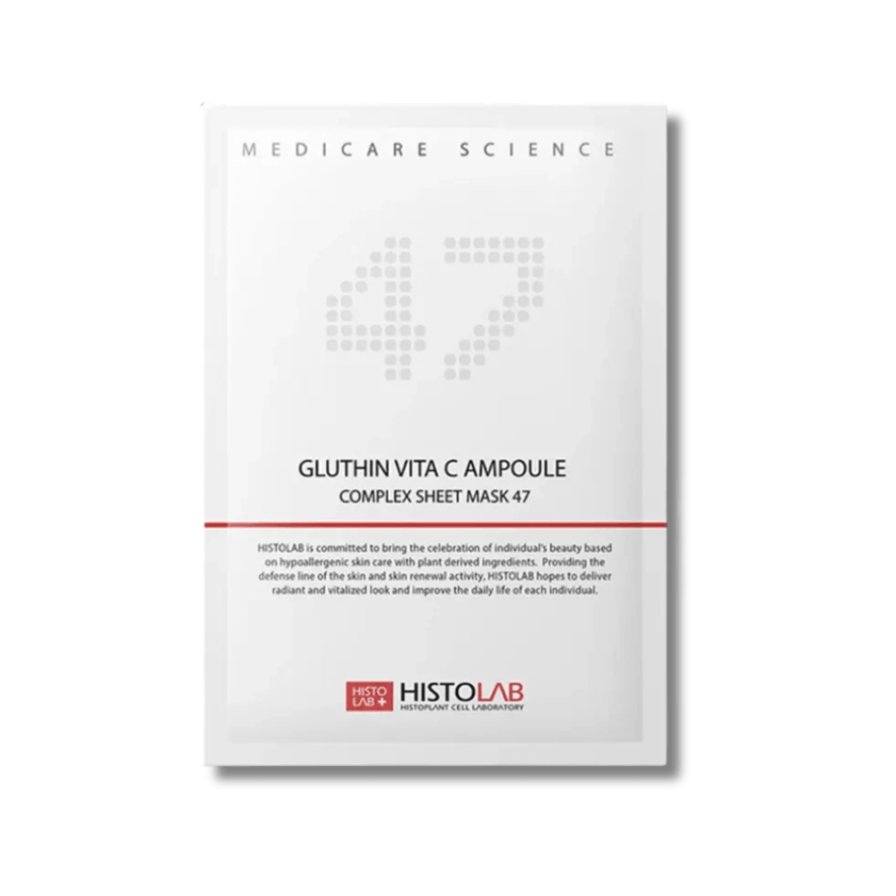 Освітлююча маска з вітаміном С - Histolab Gluthin Vita C Ampoule Complex Sheet Mask 47 фото