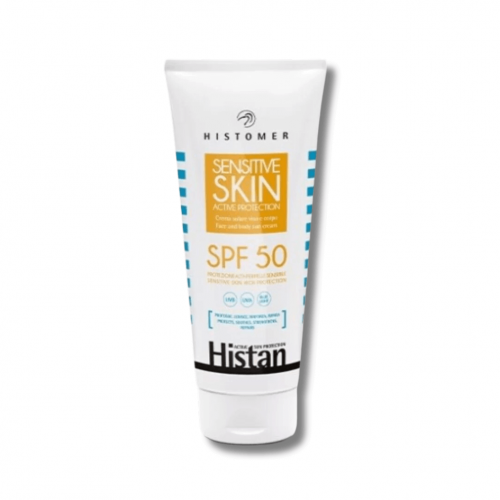 Сонцезахисний крем для обличчя та тіла SPF50 - Histomer Histan Sensitive Skin Active Protection фото