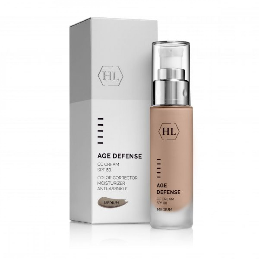 Корректирующий крем, натуральный оттенок - Holy Land AGE DEFENSE CC Cream Medium SPF50 фото