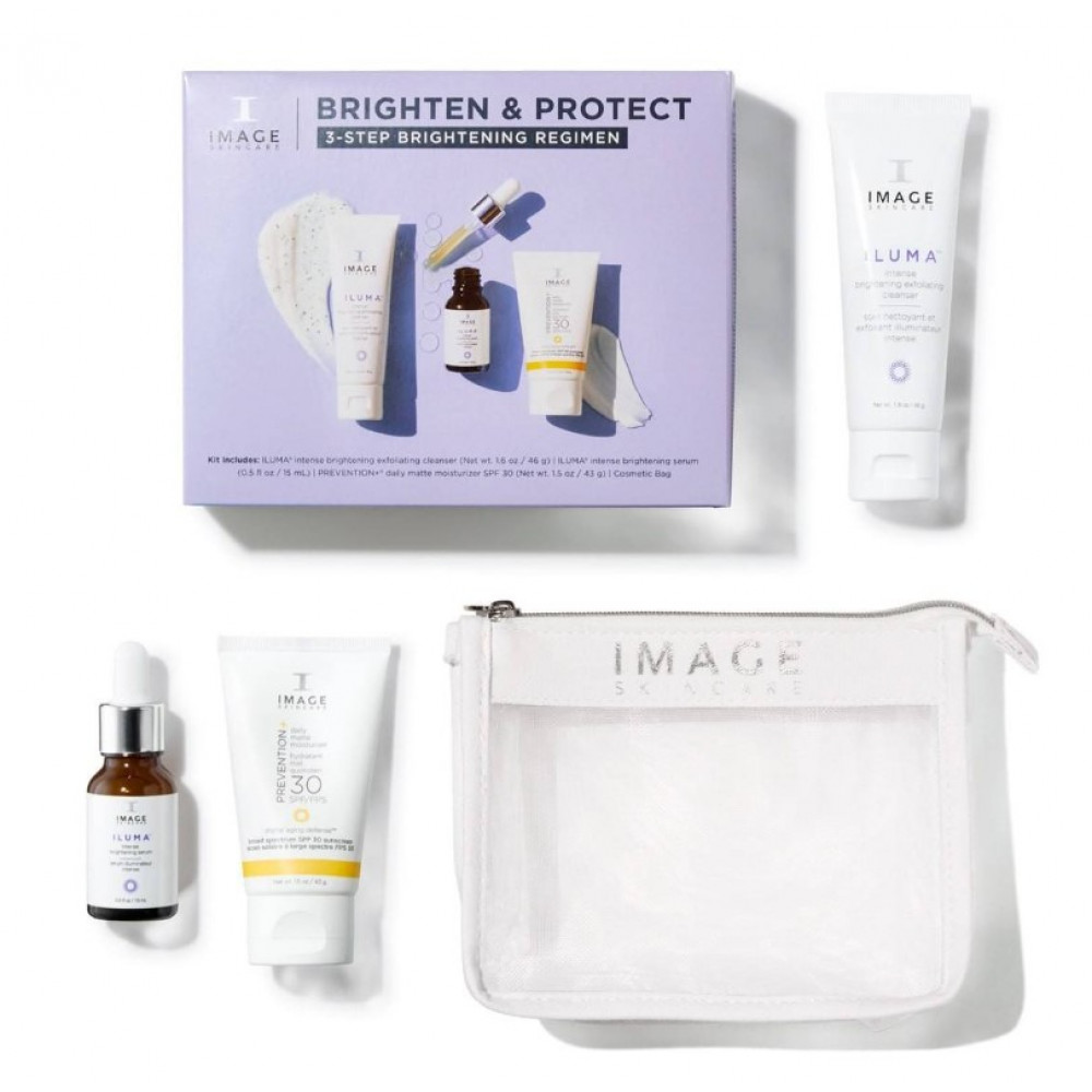 Набір для освітлення та захисту шкіри обличчя - Image Skincare Facial Set Brighten & Protect Kit 3-Step Brightening Regimen фото 2