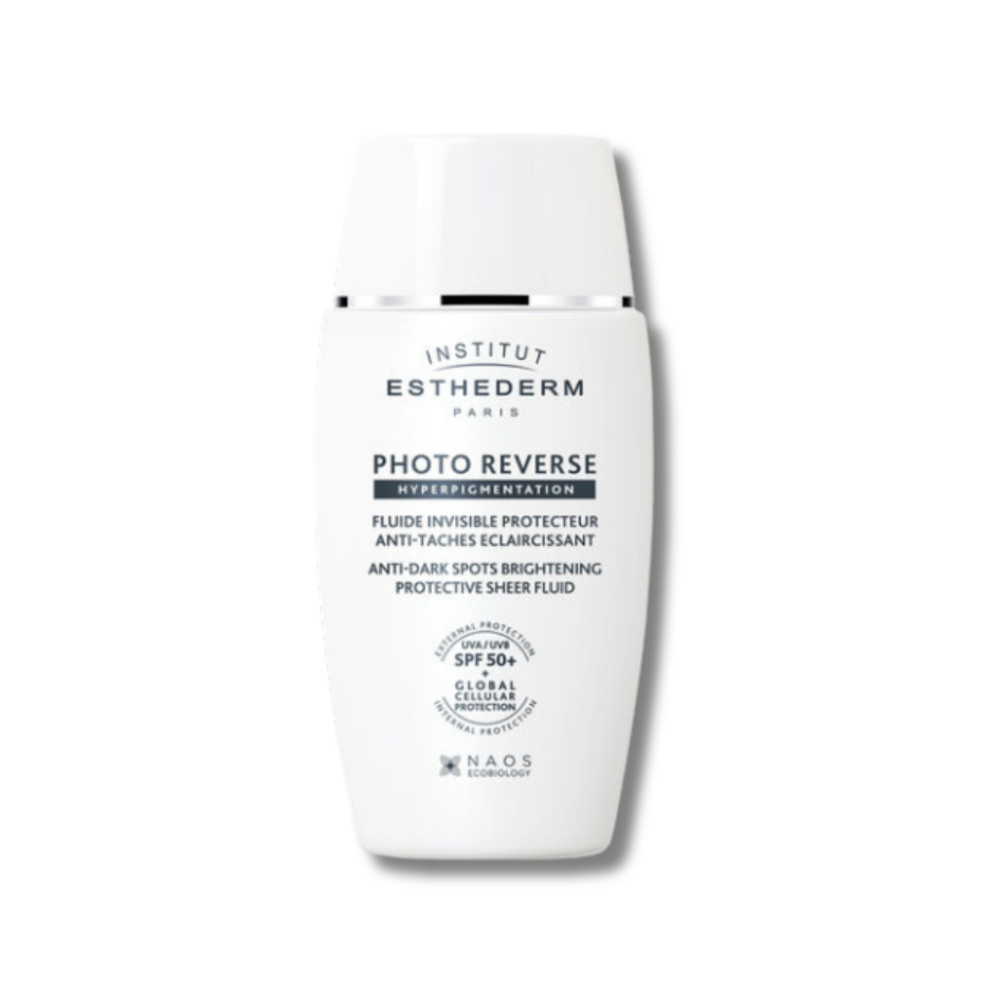 Флюид при пигментации - Institut Esthederm Photo Reverse Anti-Dark Spots Brightening Protective Sheer Fluid SPF50+ фото