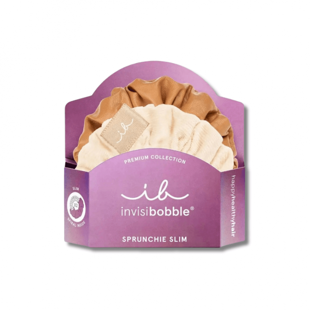 Резинка-браслет для волосся - Invisibobble SPRUNCHIE SLIM PREMIUM Crème De Caramel фото