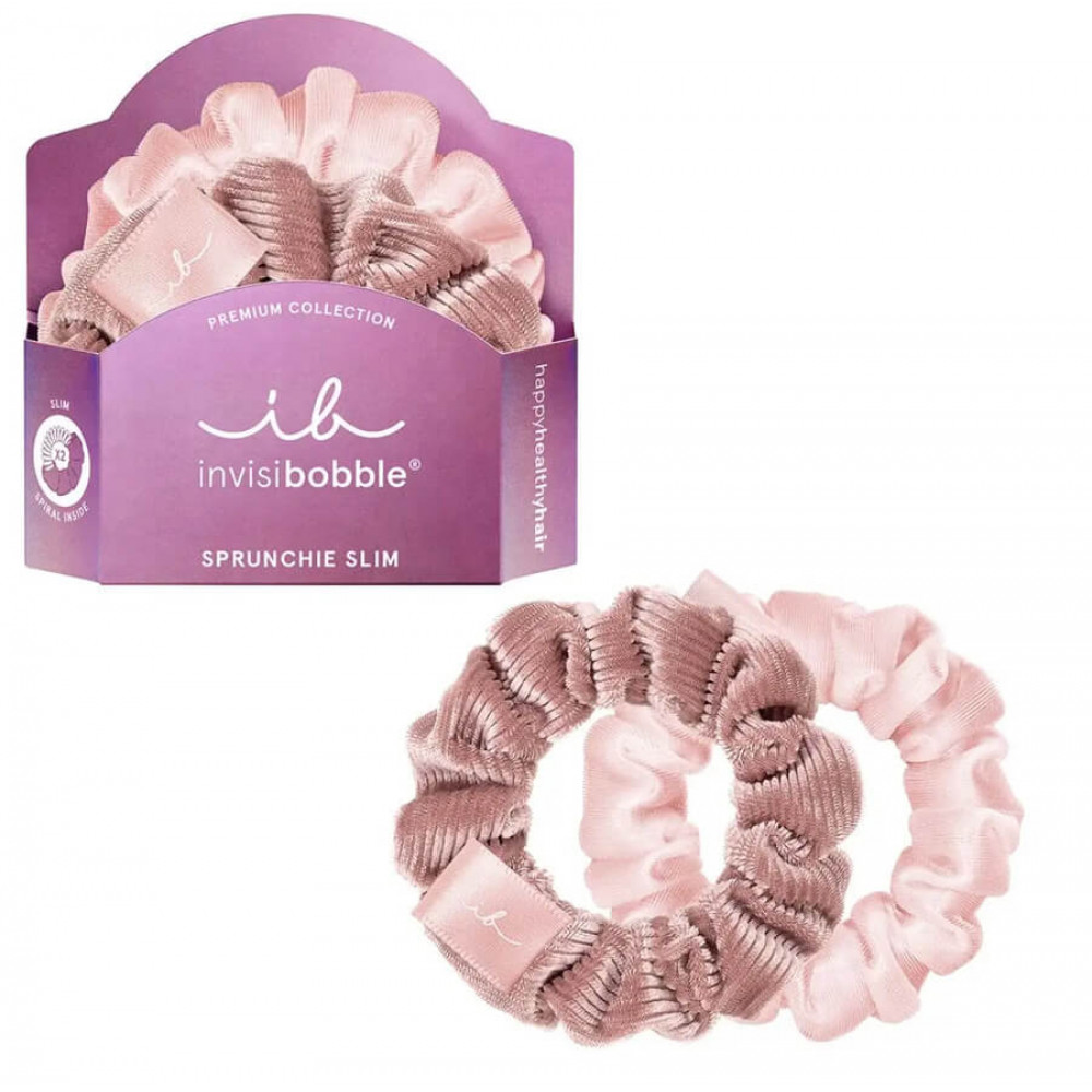 Резинка для волос - Invisibobble SPRUNCHIE SLIM PREMIUM La Vie En Rose фото 2