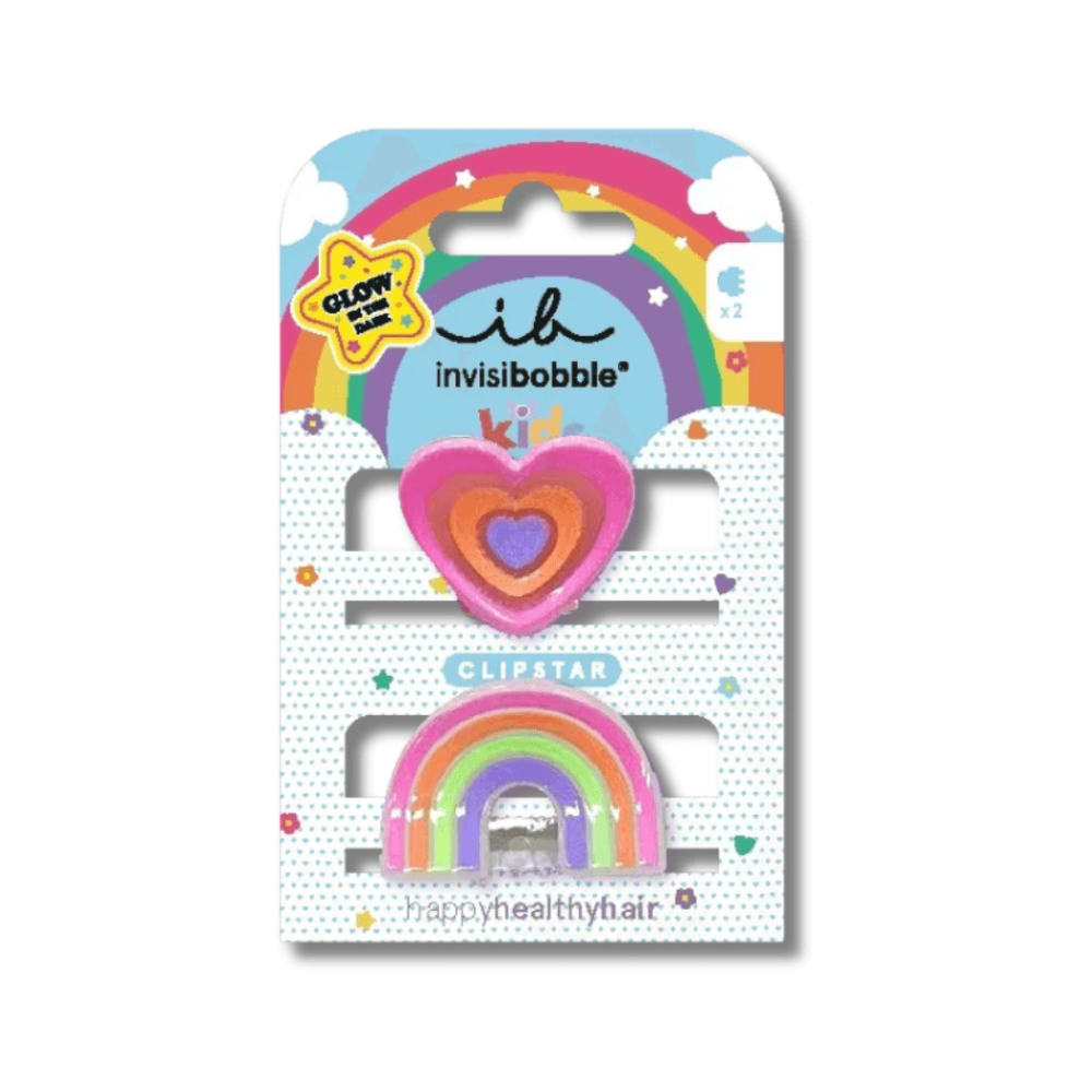 Заколка для волос - Invisibobble Clipstar Glow Kids Happy Heart фото