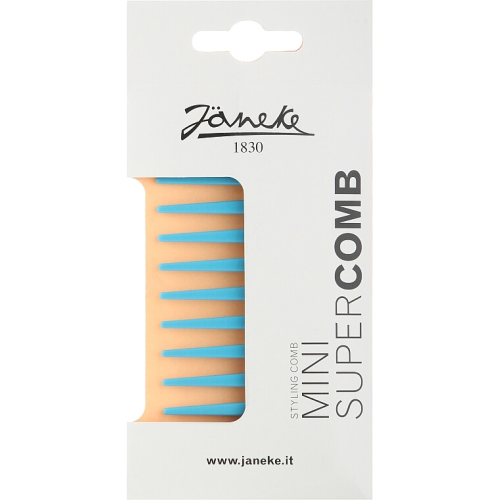 Гребень для волос синий - Janeke Mini Supercomb фото 2