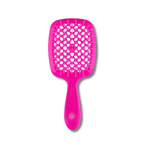 Маленький гребінець для волосся фуксія неон - Janeke Small Superbrush фото
