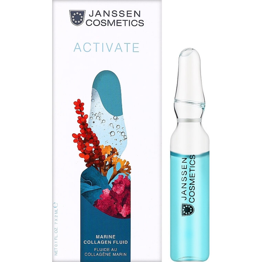 Зміцнююча антивікова сироватка - Janssen Cosmetics Ampoules Marine Collagen Fluid фото 3