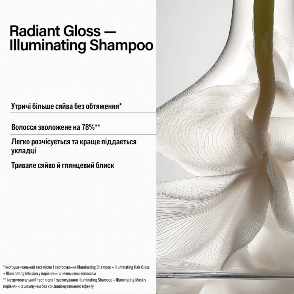 Шампунь для усиления блеска тусклых волос - Keune Care Radiant Gloss Illuminating Shampoo фото 3