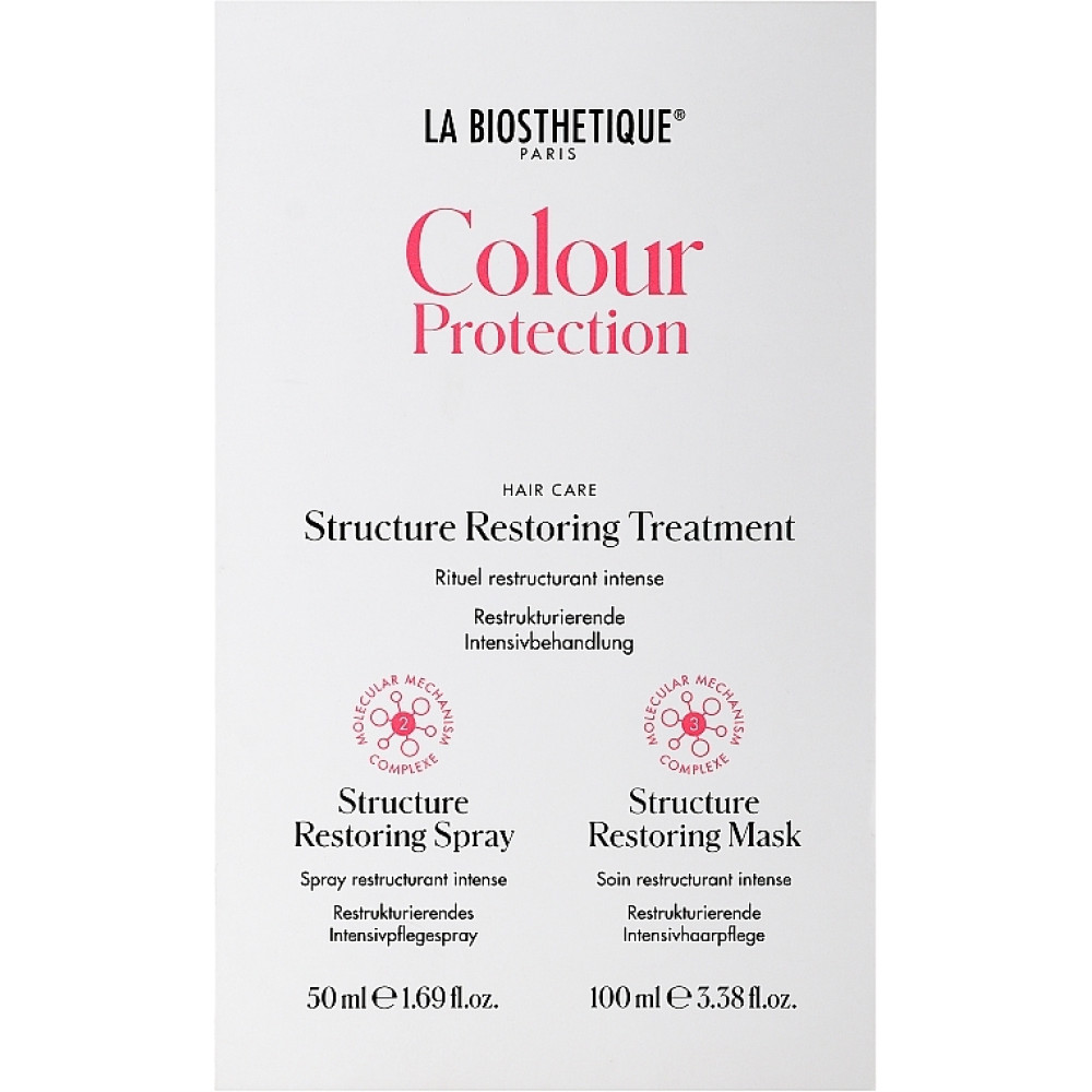 Набір для глибокого відновлення структури волосся - La Biosthetique Colour Protection Structure Restoring Treatment фото