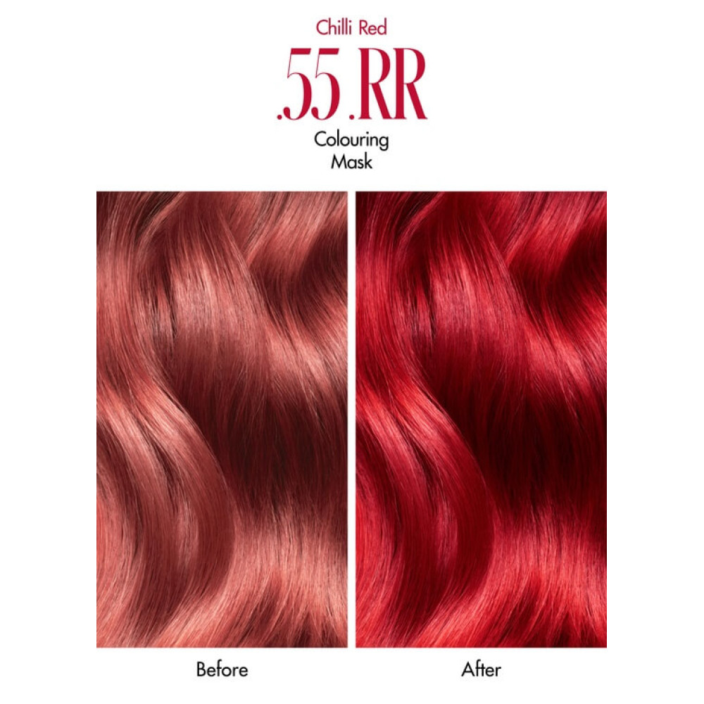 Маска красящая для поддержания оттенка "Chilli Red" - La Biosthetique Glam Colour Chilli Red.55.RR Colouring Mask фото 2