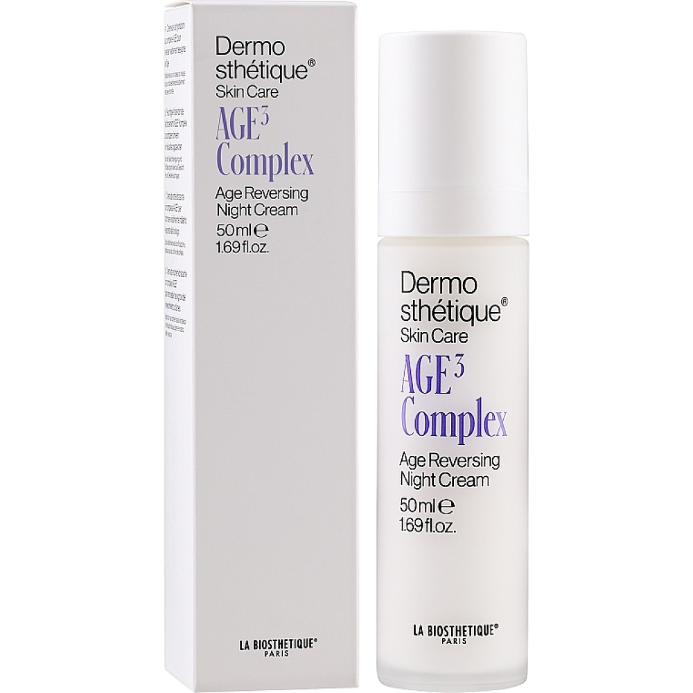 Нічний антивіковий крем для обличчя - La Biosthetique Dermosthetique Skin Care AGE³ Age Reversing Night Cream фото 2
