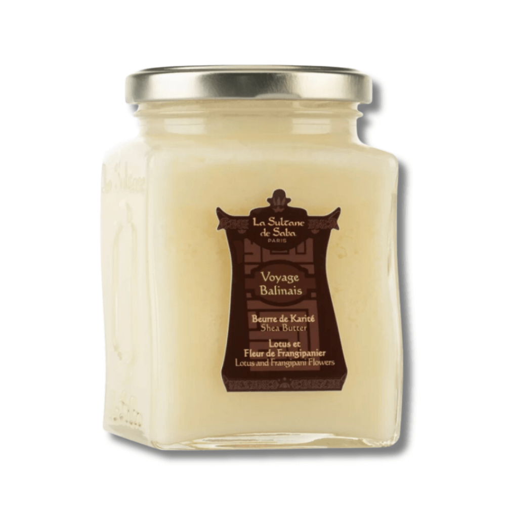 Масло карите с ароматом лотоса и франжипани - La Sultane De Saba Beurre De Karite Lotus Et Frangipanier фото