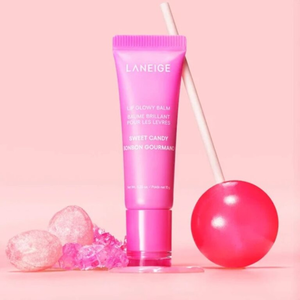 Сяючий бальзам для губ "Льодяник" - Laneige Lip Glowy Balm Sweet Candy фото 2