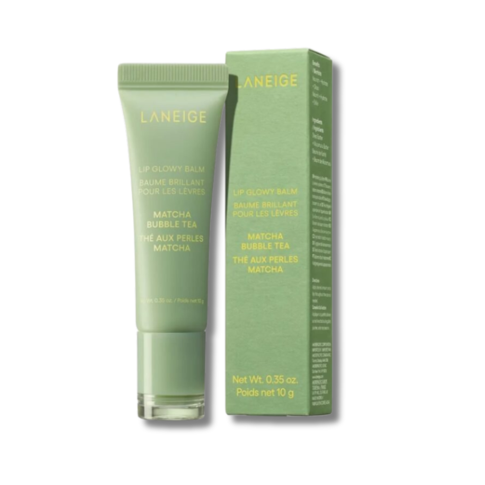 Сверкающий бальзам для губ "Матча Бабл Ти" - Laneige Lip Glowy Balm Matcha Bubble Tea фото