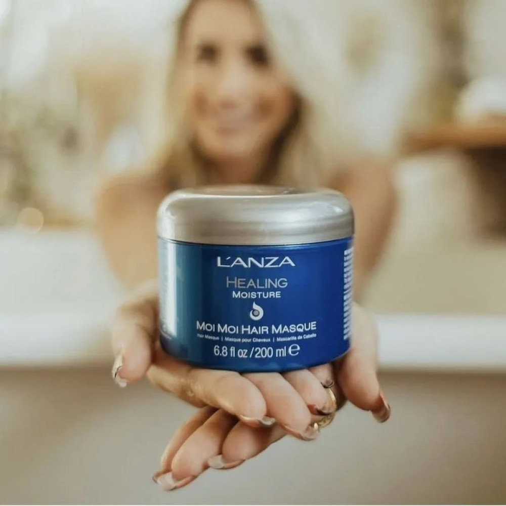 Восстанавливающая маска для волос - L'anza Healing Moisture Moi Moi Hair Masque фото 4