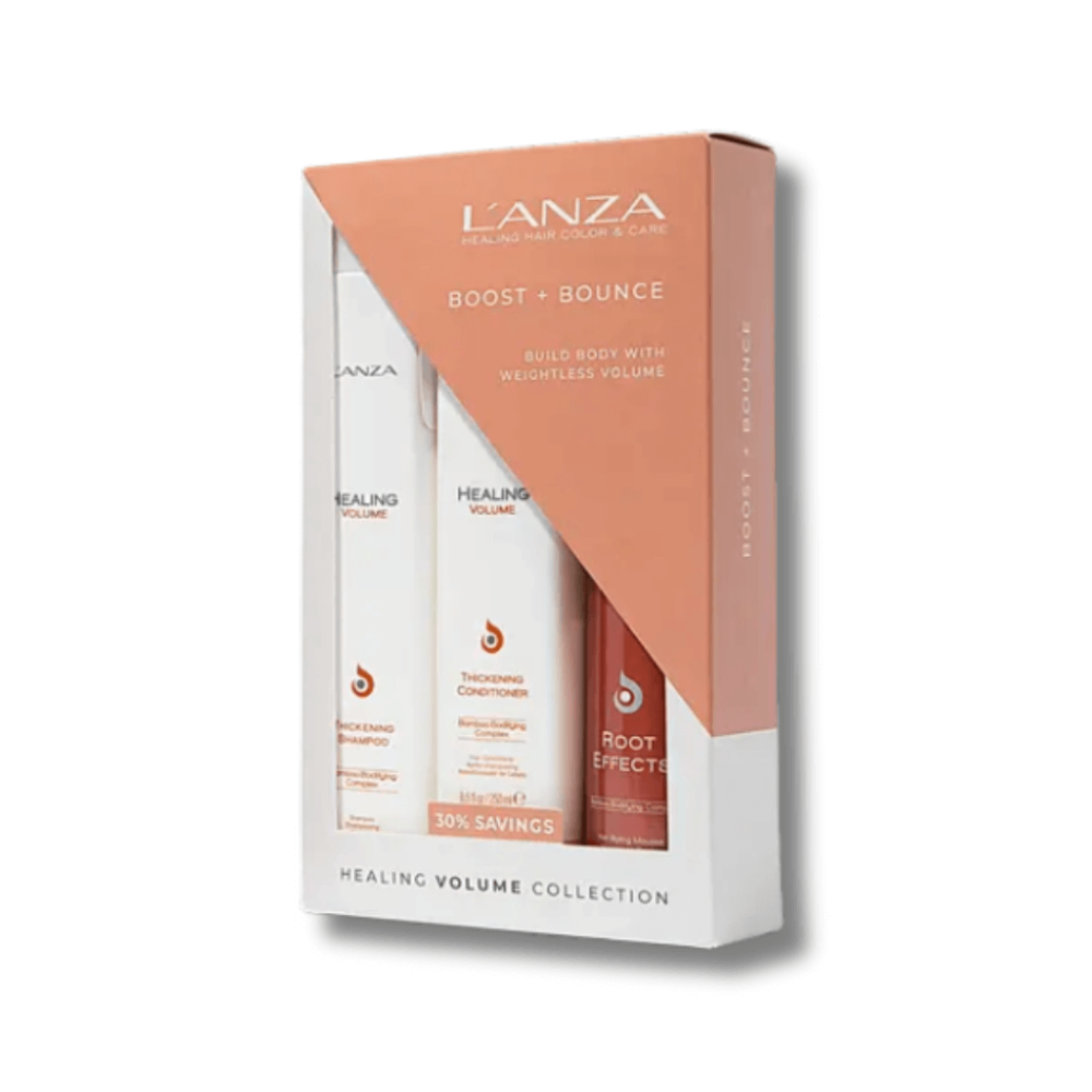 Подарунковий набір - L'anza Healing Volume Holiday Trio Box фото