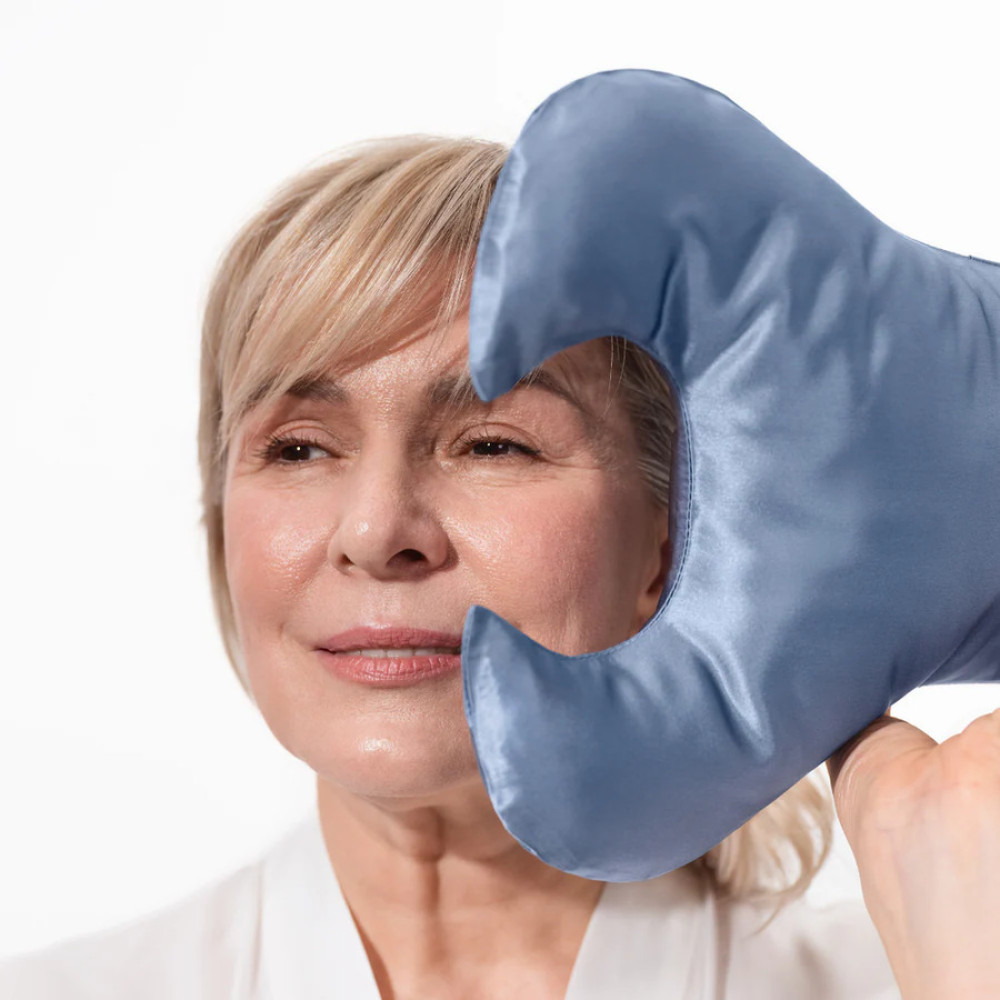 Анти-эйдж подушка KEY против морщин вокруг глаз синяя - MOLODO Key Anti-Aging Pillow Against Wrinkles Around The Eyes Blue фото 4