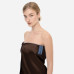 Полотенце для тела из шелка и микрофибры коричневое - MOLODO Silk & Microfibre Towel Brown фото 2