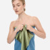 Полотенце для тела из шелка и микрофибры оливковое - MOLODO Silk & Microfibre Towel Forest Moss фото 2