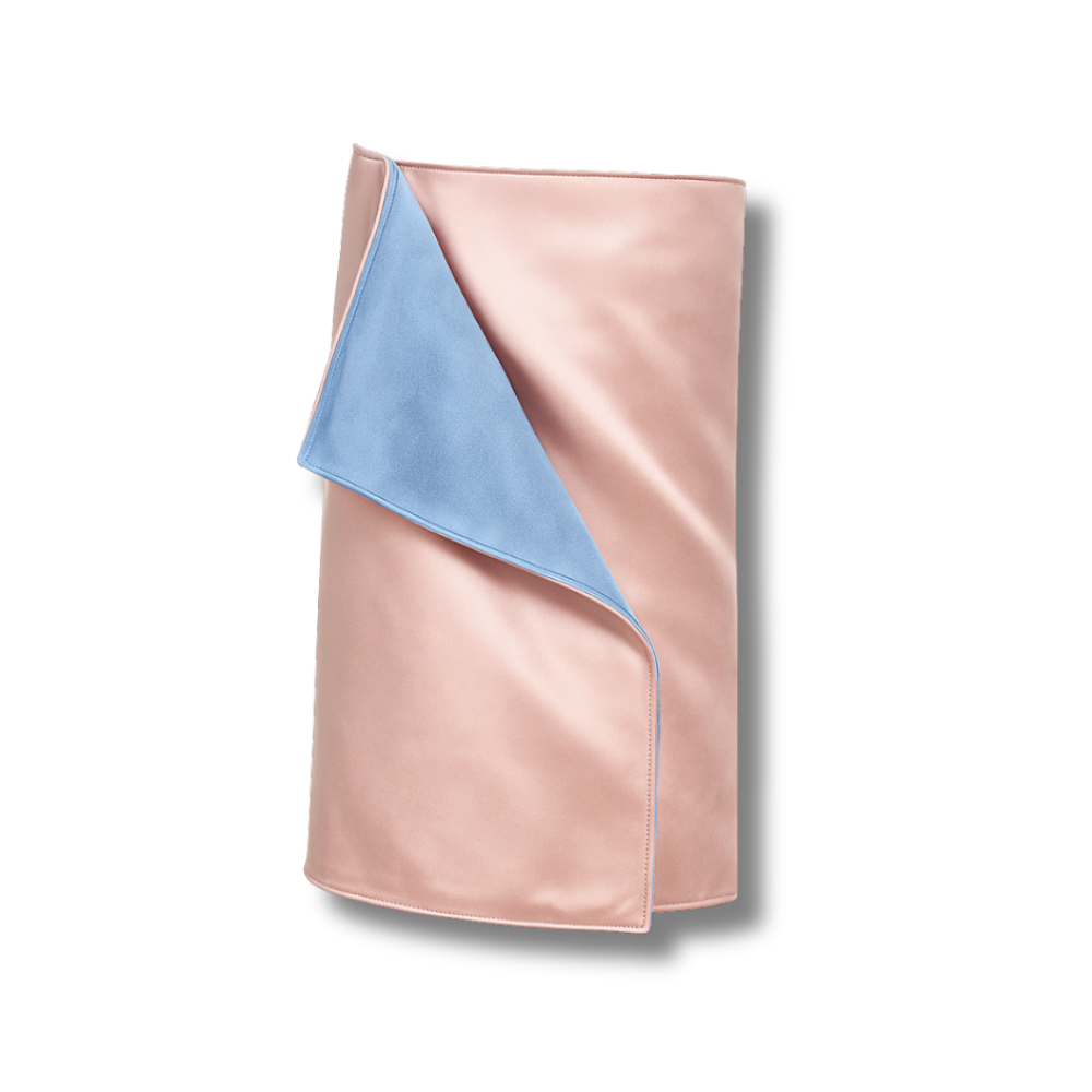 Рушник для тіла з шовку та мікрофібри пудровий - MOLODO Silk & Microfibre Towel Powder Pink фото