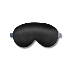 Шелковая маска для сна чёрная - MOLODO Silk Sleep Mask Black 