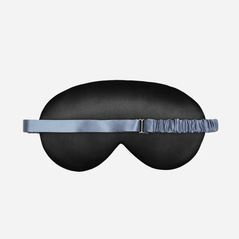 Шовкова маска для сну чорна - MOLODO Silk Sleep Mask Black фото 2