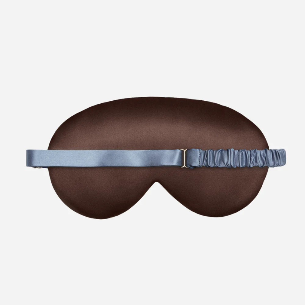 Шелковая маска для сна коричневая - MOLODO Silk Sleep Mask Brown фото 2
