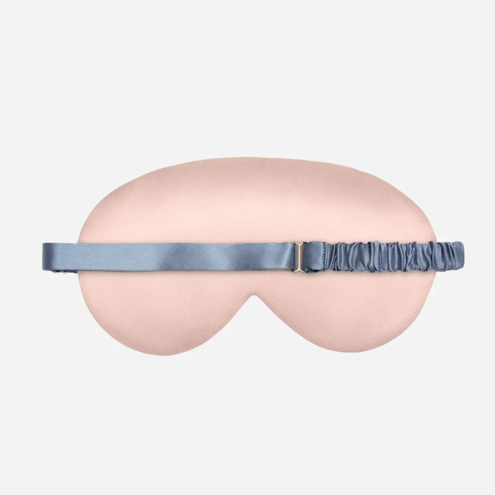 Шелковая маска для сна пудровая - MOLODO Silk Sleep Mask Powder Pink фото 2
