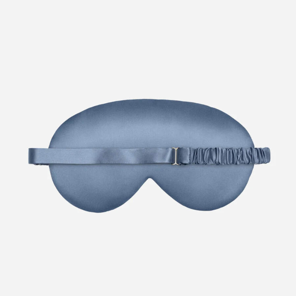 Шовкова маска для сну синя - MOLODO Silk Sleep Mask Blue фото 2