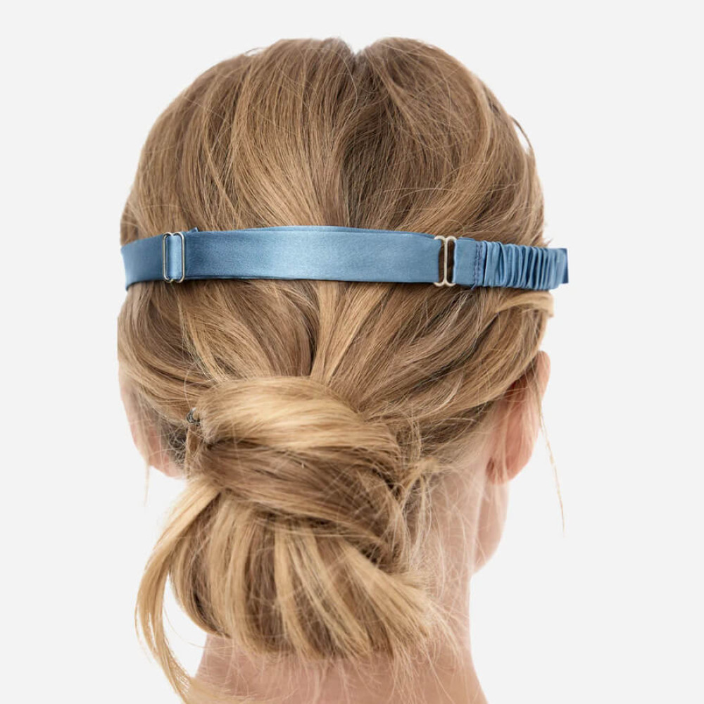 Шелковая маска для сна серая - MOLODO Silk Sleep Mask Stone Grey фото 3