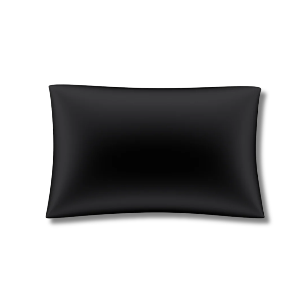 Шелковая наволочка чёрная - MOLODO Silk Pillowcase Black фото