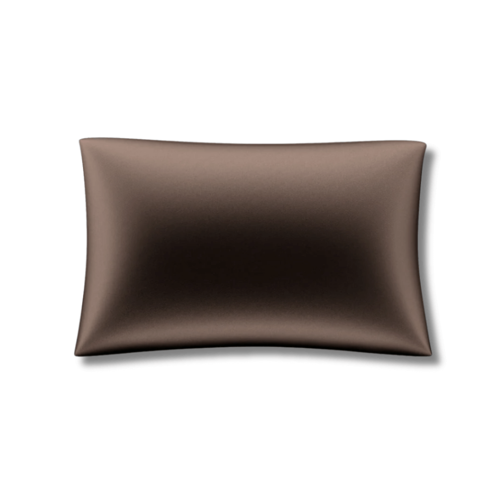 Шелковая наволочка коричневая - MOLODO Silk Pillowcase Brown фото