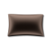 Шелковая наволочка коричневая - MOLODO Silk Pillowcase Brown фото