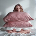 Шелковая наволочка пудровая - MOLODO Silk Pillowcase Powder Pink фото 4