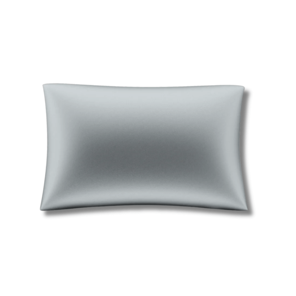 Шелковая наволочка серая - MOLODO Silk Pillowcase Stone Grey фото