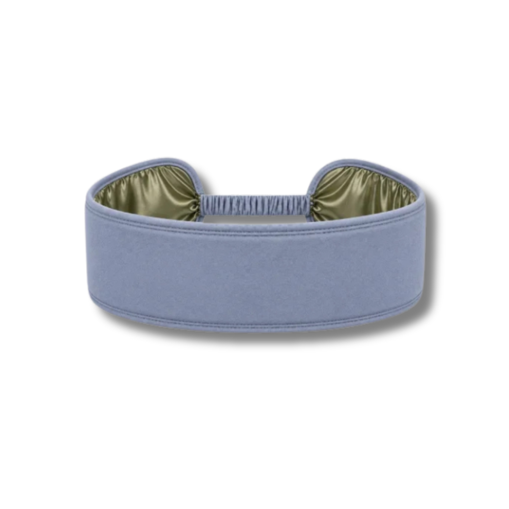 Шелковая повязка для умывания и ухода оливковая - MOLODO Silk Bandage For Washing And Care Forest Moss фото